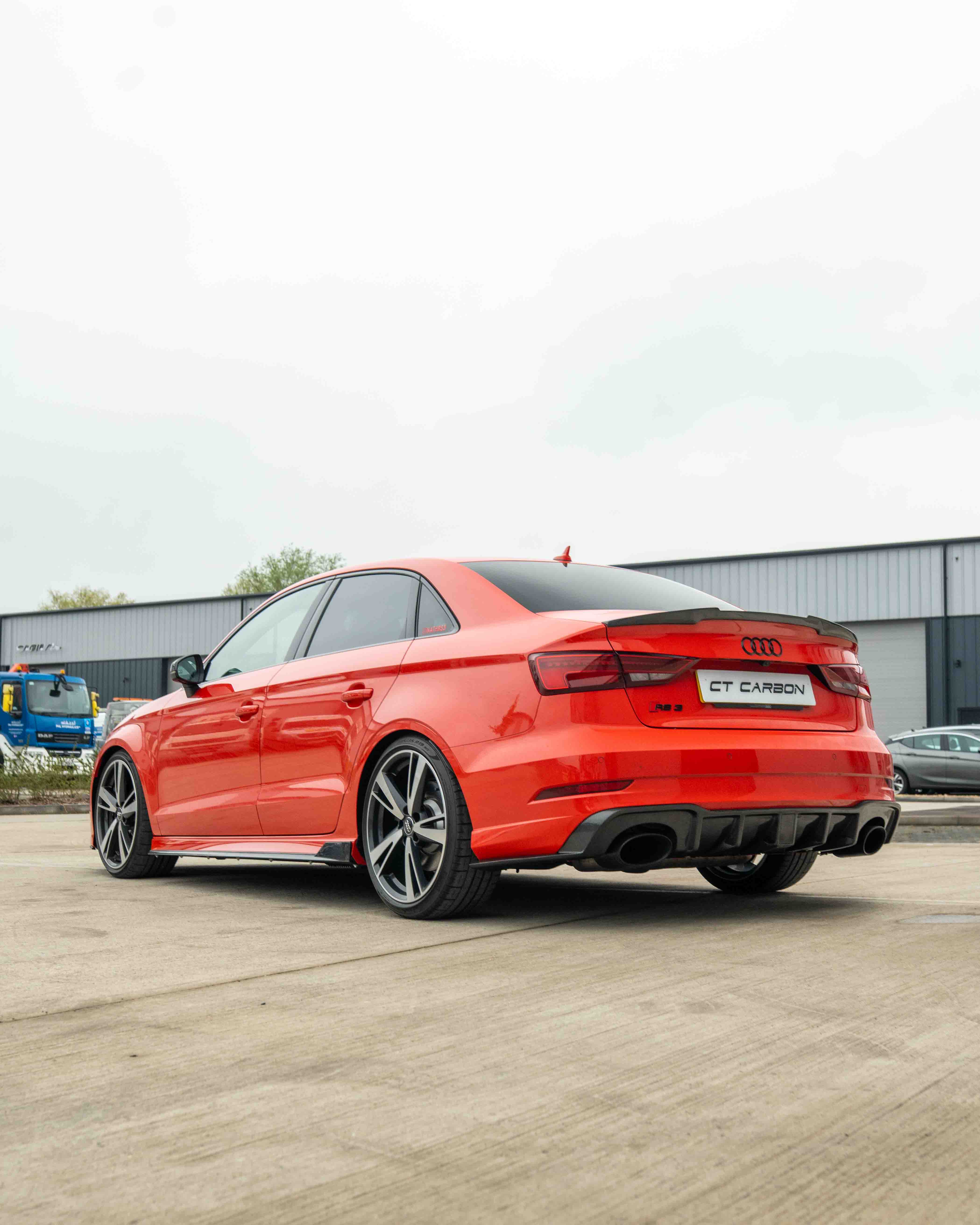 AUDI RS3 8V SALOON REAR CARBON DIFFUSER WITH DTM LIGHT - Image 9