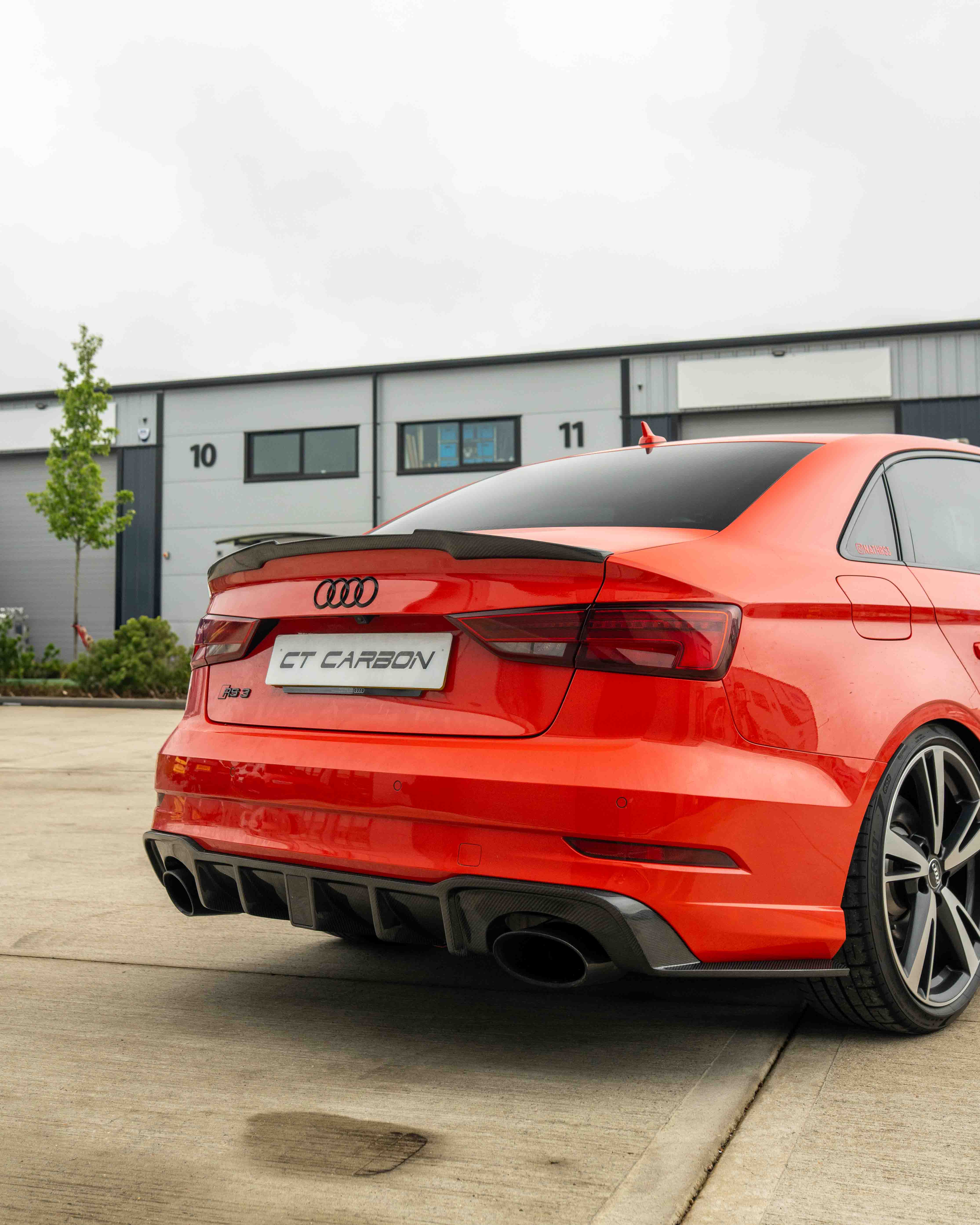 AUDI RS3 8V SALOON REAR CARBON DIFFUSER WITH DTM LIGHT - Image 14
