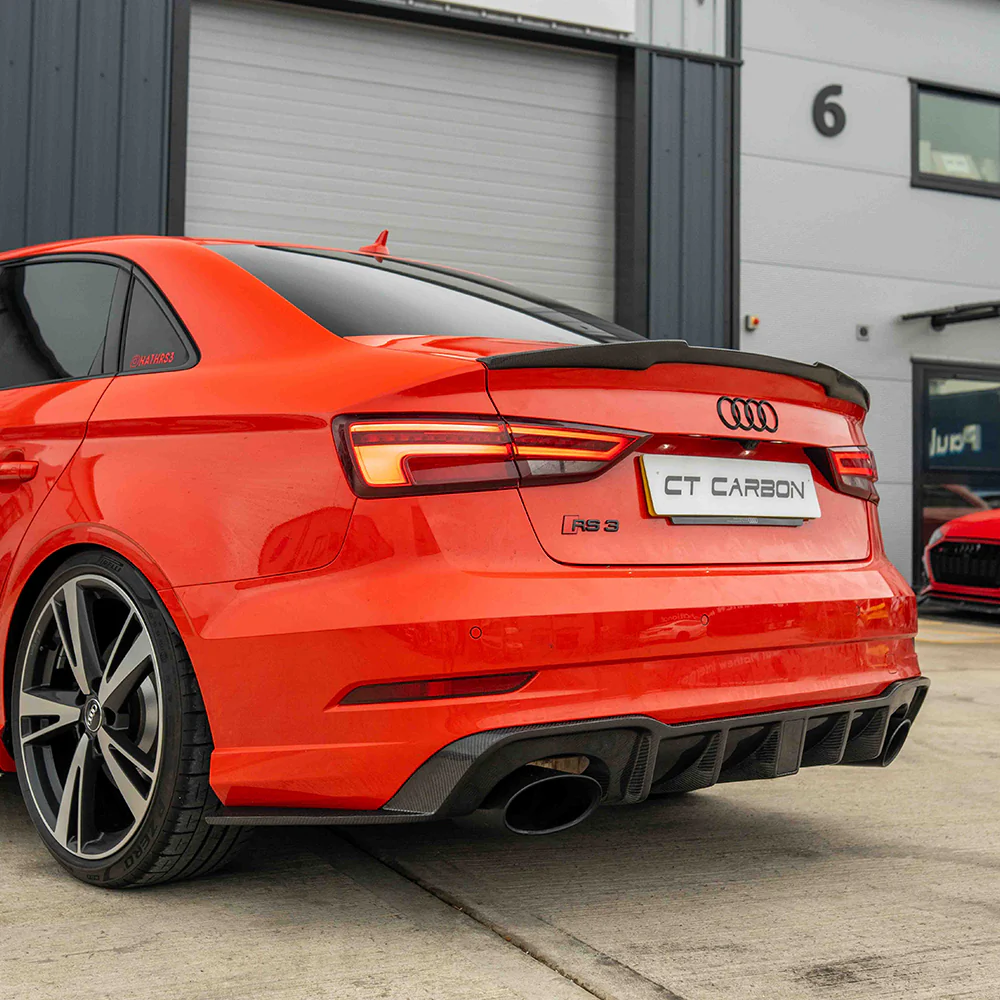 AUDI RS3 8V SALOON REAR CARBON DIFFUSER WITH DTM LIGHT - Image 15