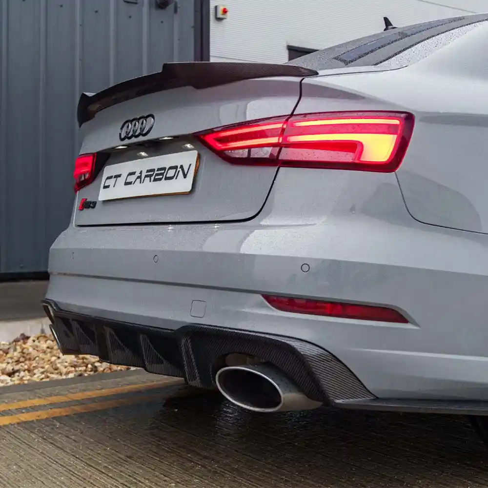 AUDI RS3 8V SALOON REAR CARBON DIFFUSER WITH DTM LIGHT - Image 4