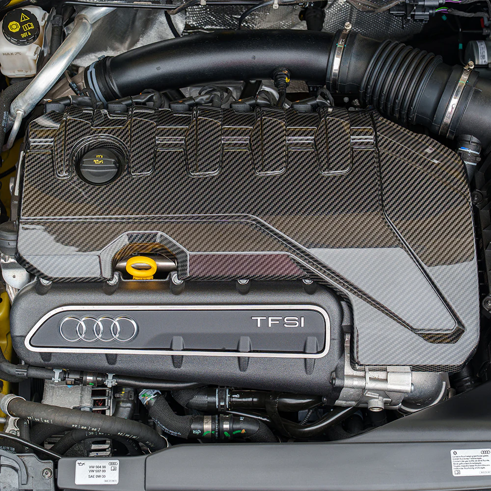 AUDI RS3 8Y 2020+ CARBON FIBRE ENGINE COVER KIT - Image 5