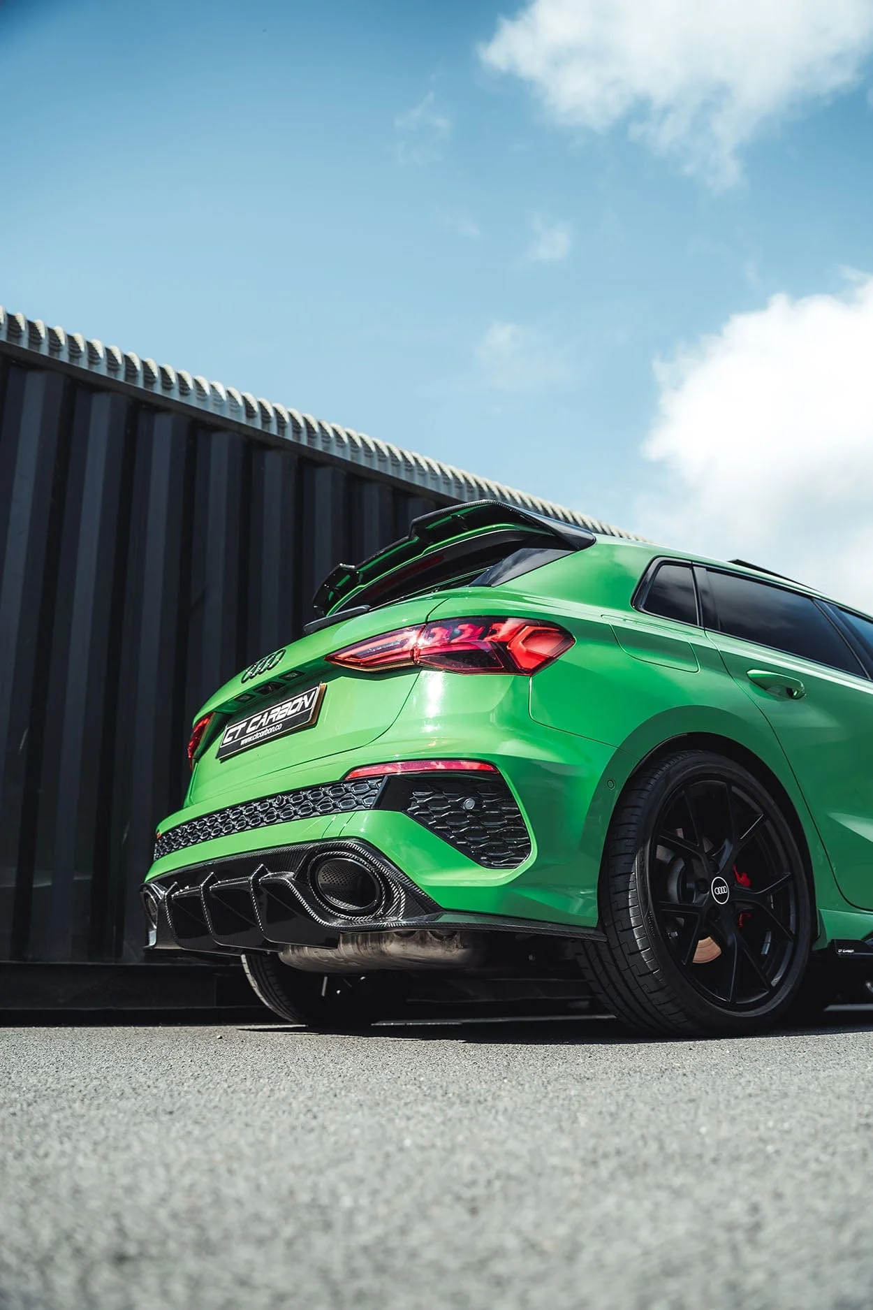 AUDI RS3 8Y 2022-2024 SPORTBACK CARBON FIBRE DIFFUSER - V1 - CT DESIGN - Image 4