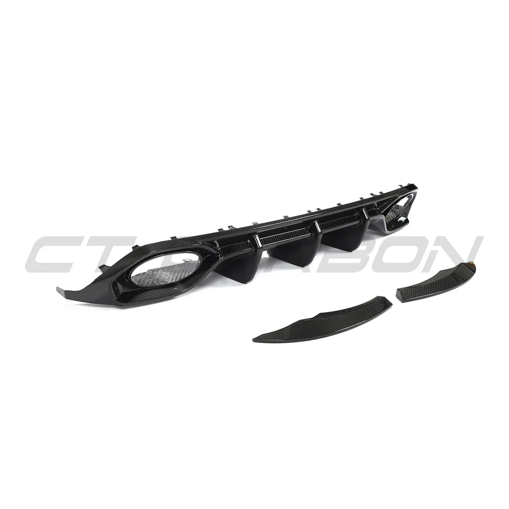 AUDI RS3 8Y 2022-2024 SPORTBACK CARBON FIBRE DIFFUSER - V1 - CT DESIGN - Image 7