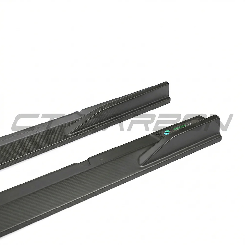 AUDI RS3 8Y 2022+ MATTE CARBON FIBRE SIDE SKIRTS - CT DESIGN - Image 2