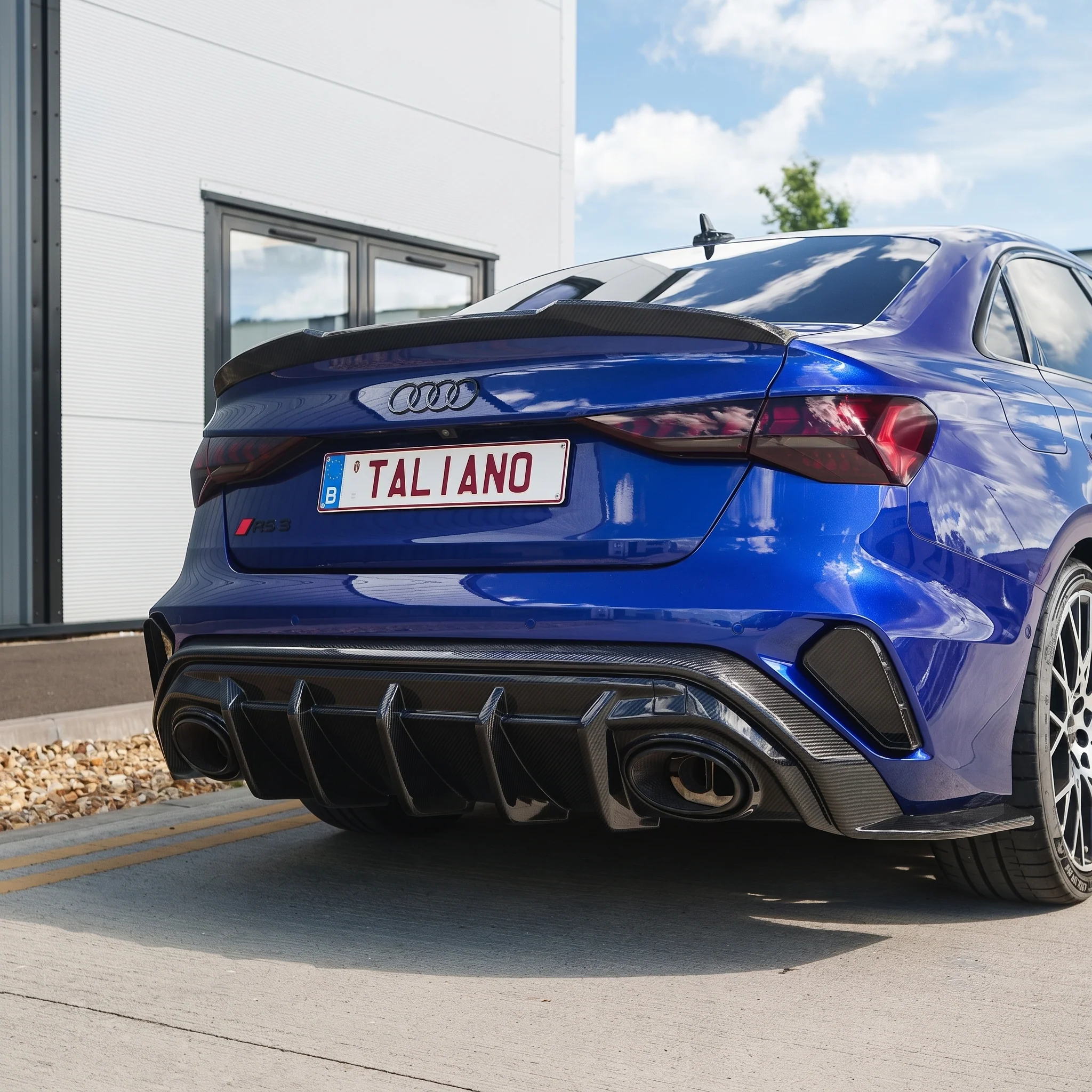 AUDI RS3 8Y 2025+ CARBON FIBRE REAR REFLECTOR DELETE - CT DESIGN - Image 3