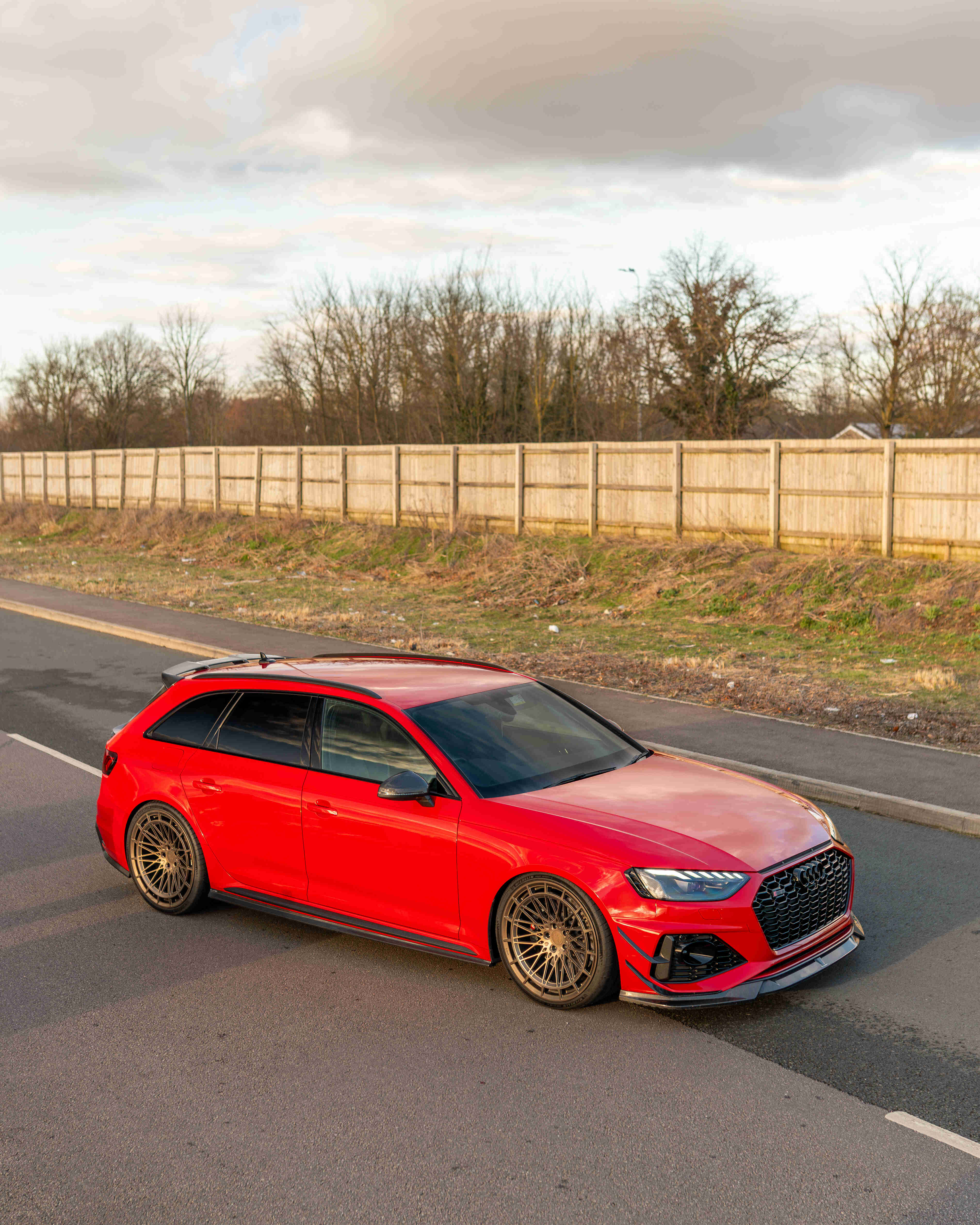 AUDI RS4 B9.5 CARBON FIBRE FRONT CANARDS- CT DESIGN - Image 4