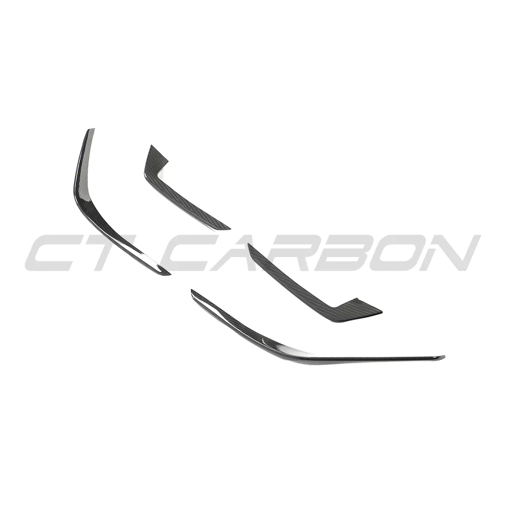 AUDI RS4 B9.5 CARBON FIBRE FRONT CANARDS- CT DESIGN - Image 9