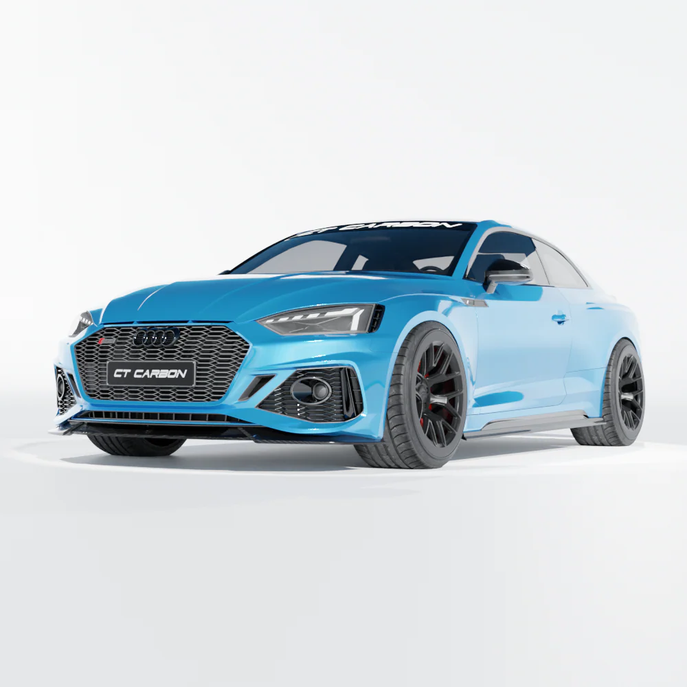 AUDI RS5 B9.5 COUPE 2020-2024 CARBON FIBRE SIDE SKIRTS - CT DESIGN - Image 4