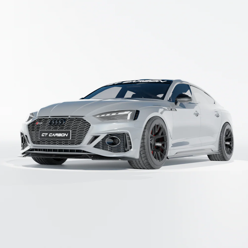 AUDI RS5 B9.5 SPORTBACK 2020-2024 CARBON FIBRE SIDE SKIRTS - CT DESIGN - Image 4