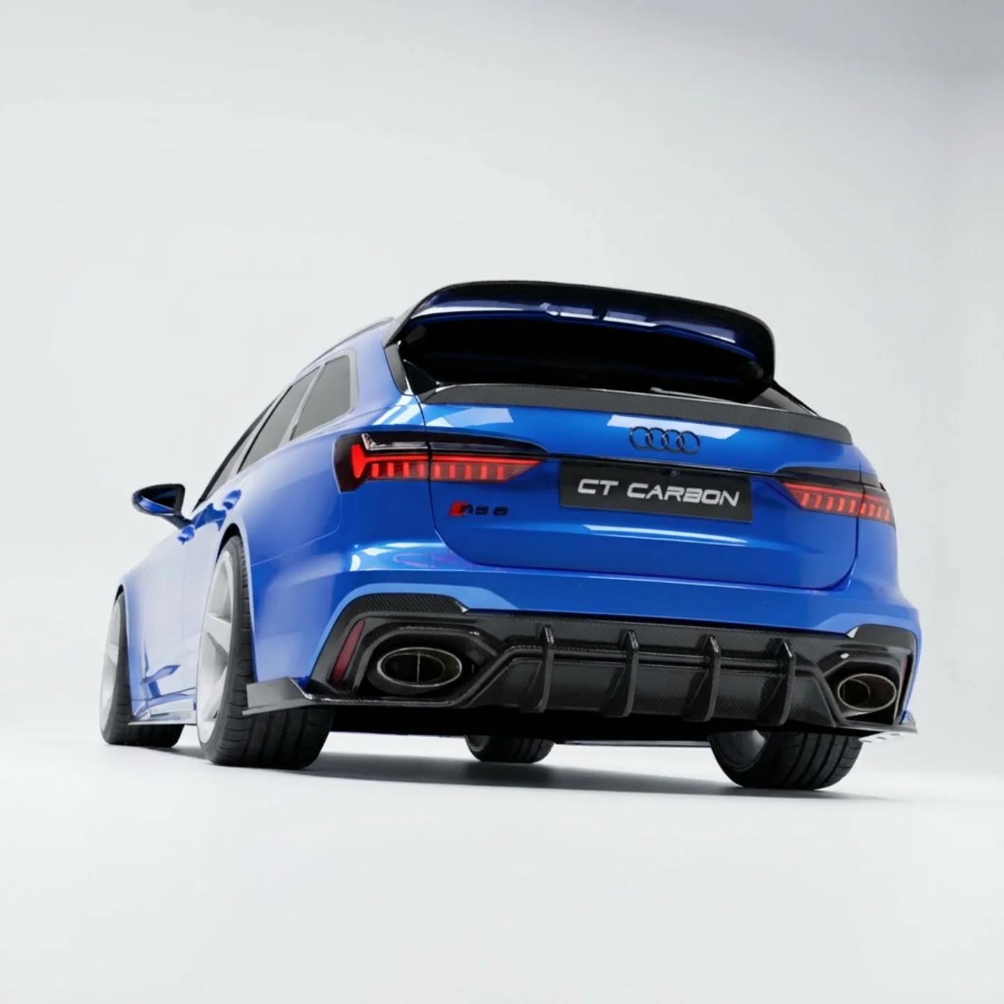AUDI RS6 C8 AVANT CARBON FIBRE SPOILER - CT DESIGN V2 - Image 3