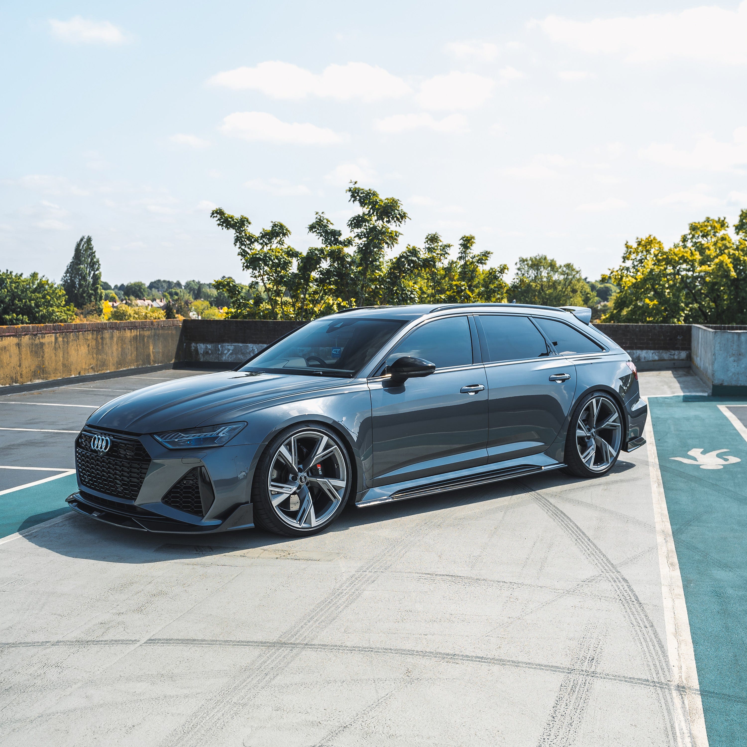 AUDI RS6/RS7 C8 AVANT 2019+ CARBON FIBRE SIDE SKIRTS - V1 - CT DESIGN - Image 4