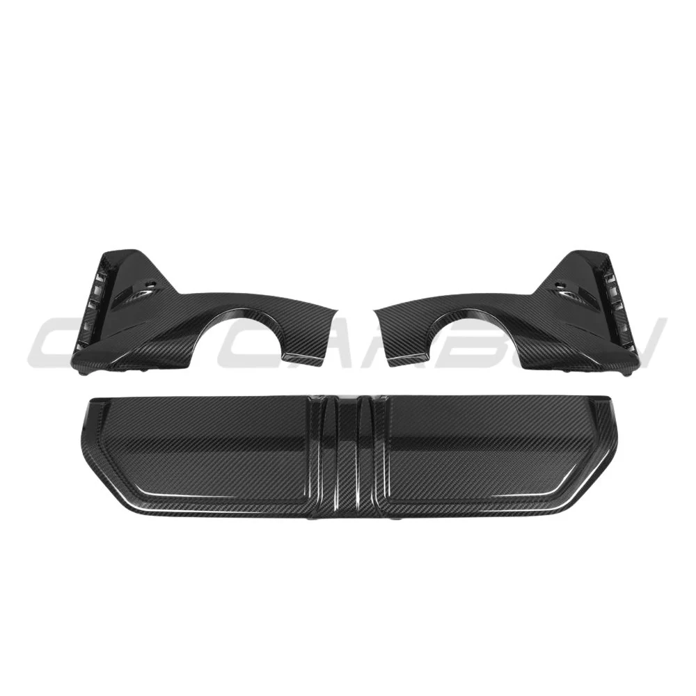 BMW 3 SERIES G20/G21 2022+ LCI CARBON FIBRE DIFFUSER - ROUND TIPS - V1 - Image 5