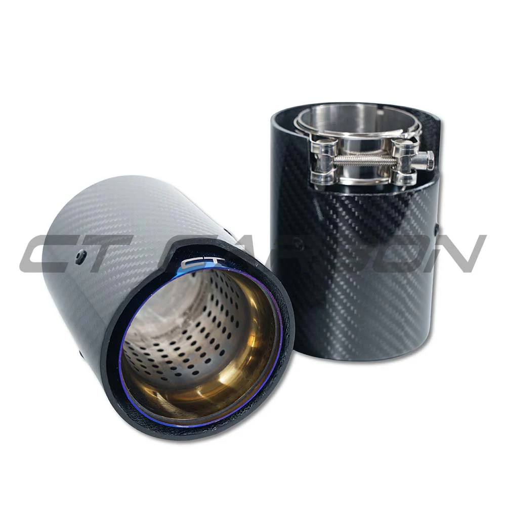 BMW CARBON EXHAUST TIPS 135i/140i/235i/240i/335i/340i/435i/440i - BURNT ENDS(SET OF 2) - Image 2