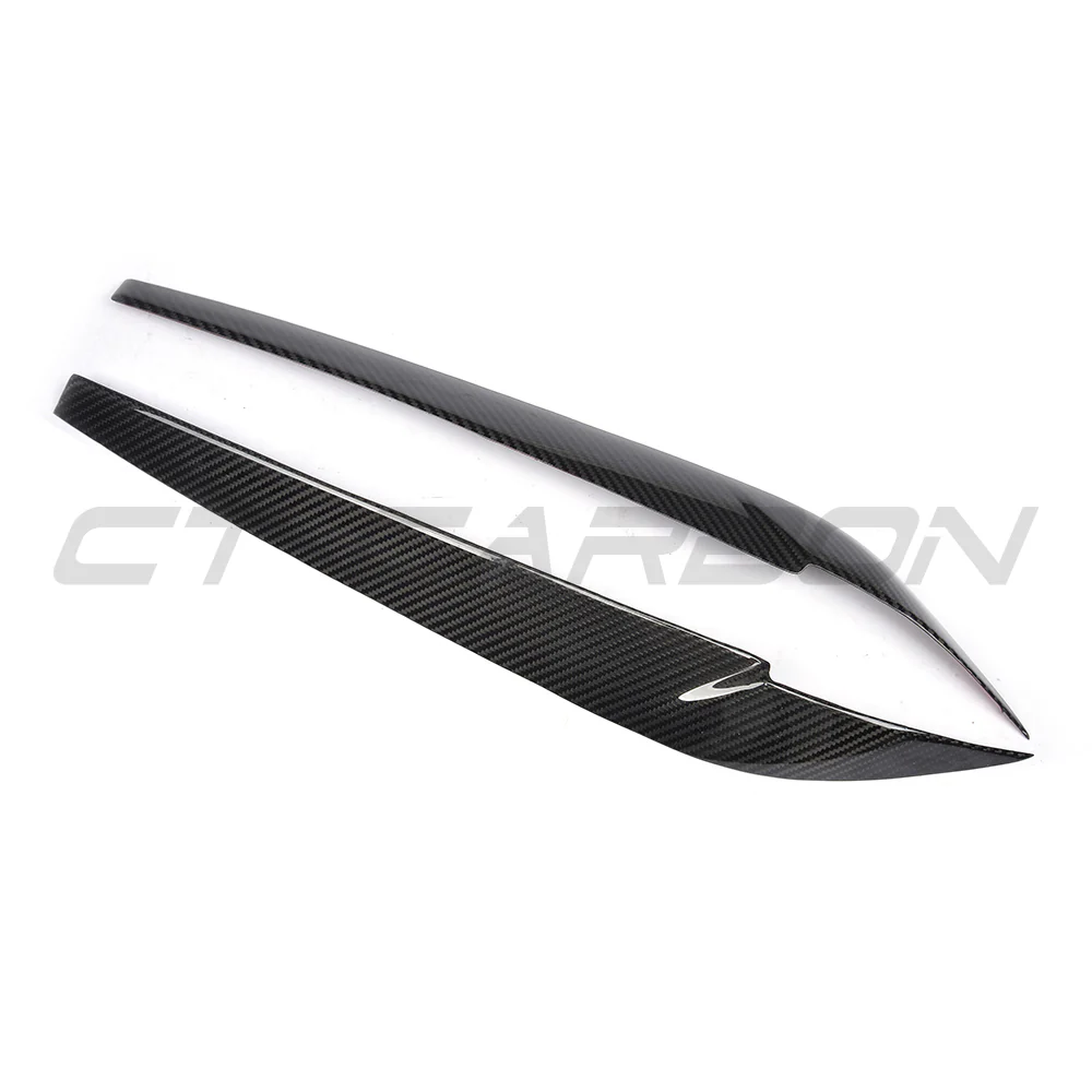 BMW F15/F16 X5/X6 2014-2018 CARBON FIBRE HEADLIGHT EYEBROWS - Image 2