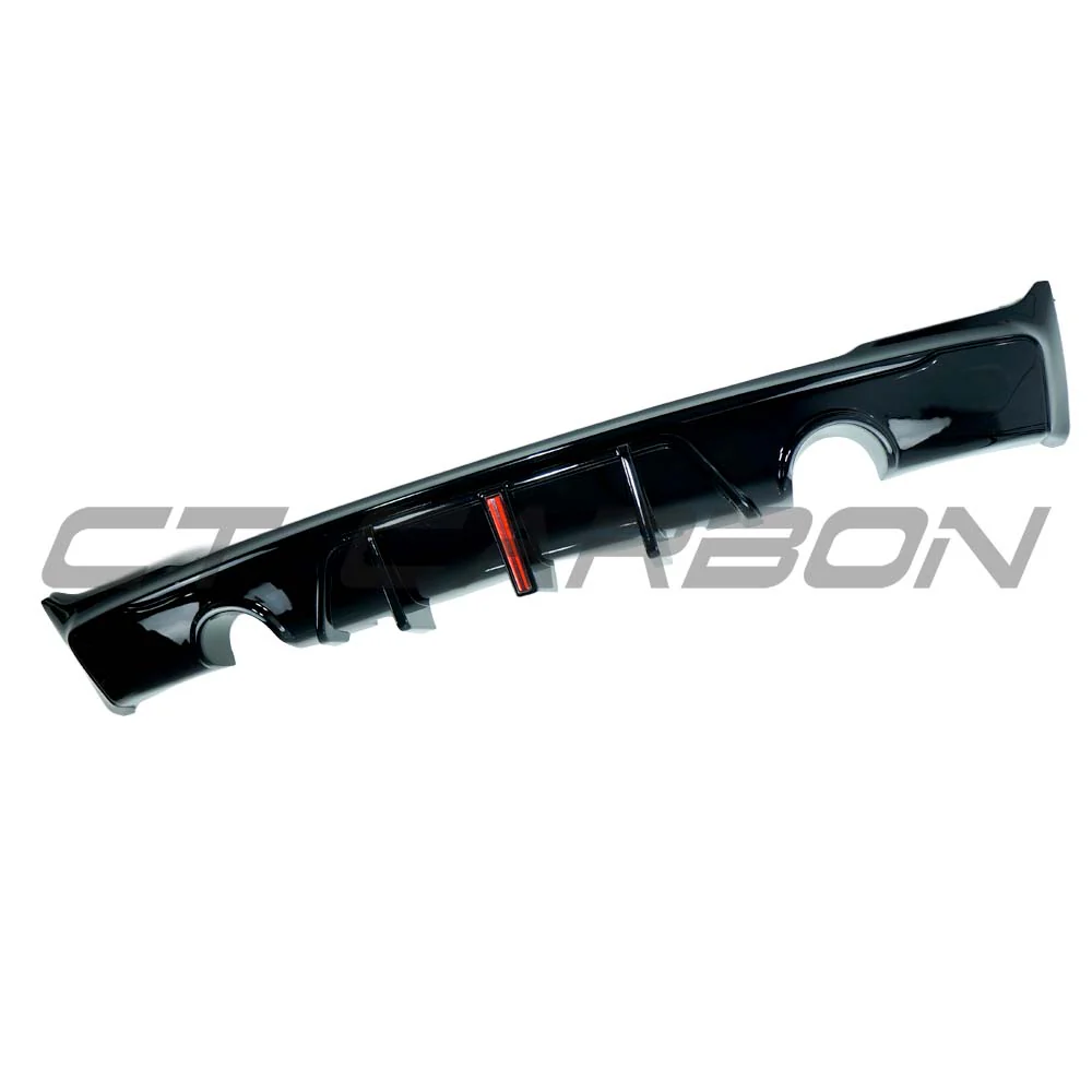 BMW F22/F23 2 SERIES 2014-2020 GLOSS BLACK DUAL EXHAUST DIFFUSER - Image 2
