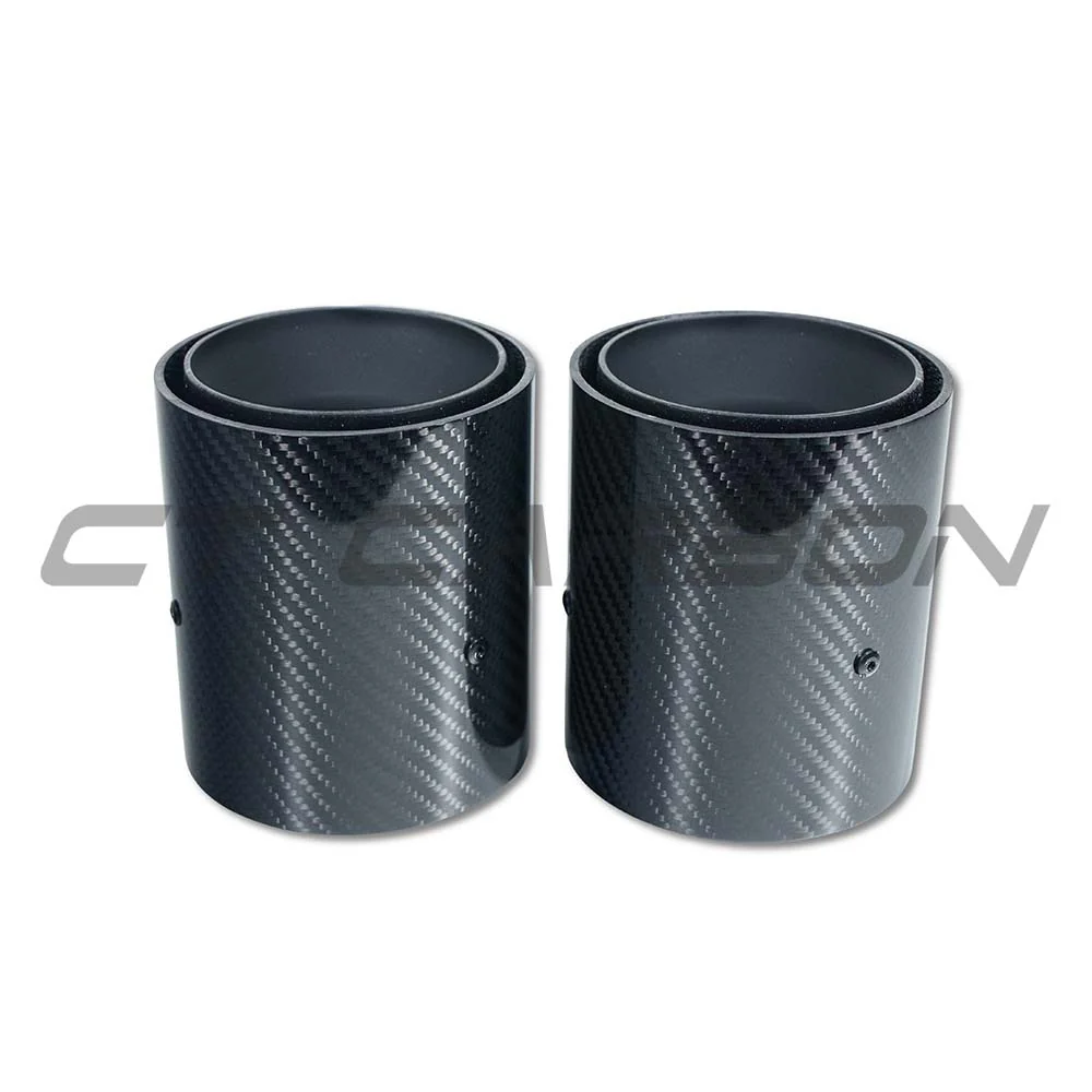 BMW F40/F44 M135i & M235i CARBON FIBRE EXHAUST TIPS - MATTE BLACK (SET OF 2) - Image 2