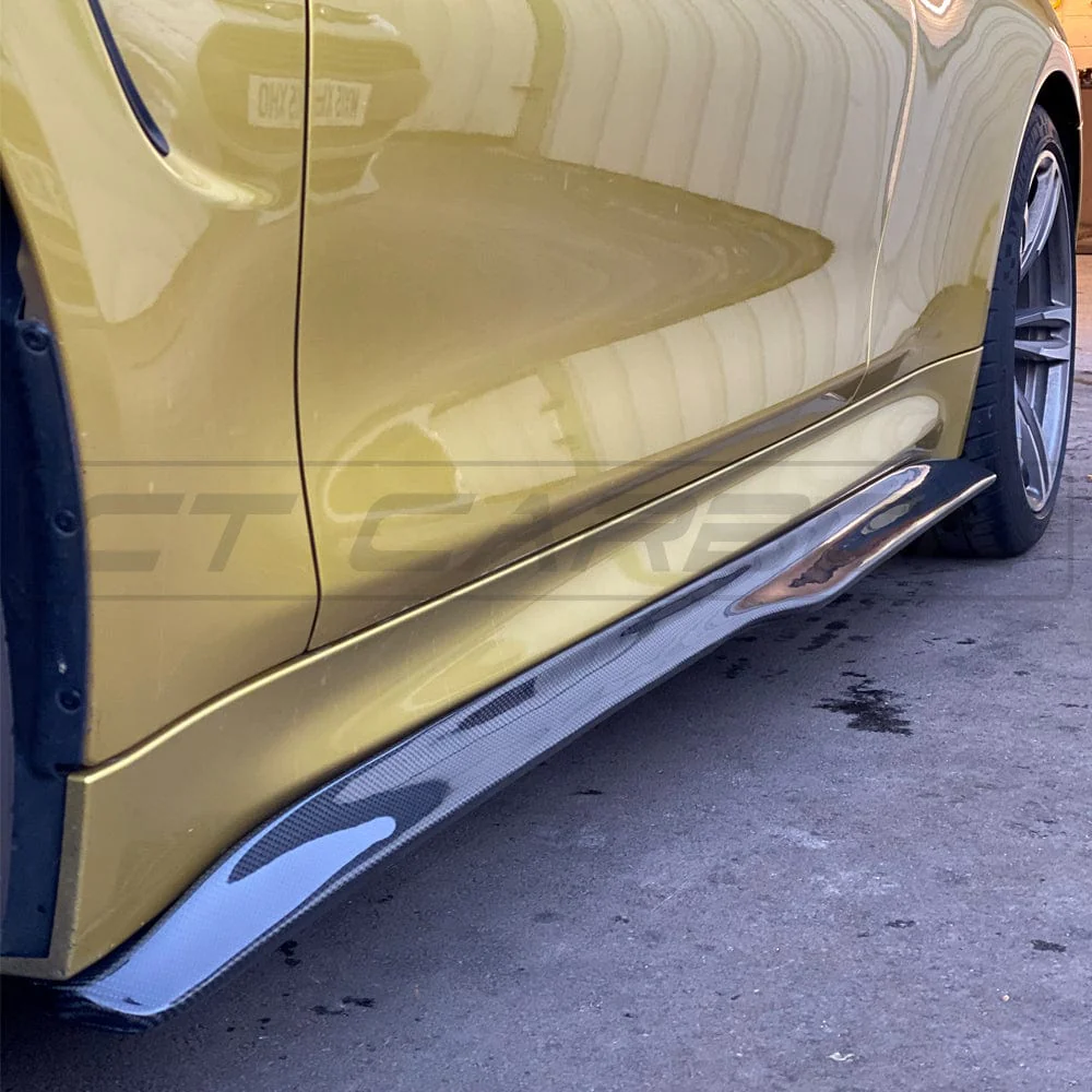 BMW F80 M3 2014-2020 CARBON FIBRE SIDE SKIRTS - V3 - Image 2