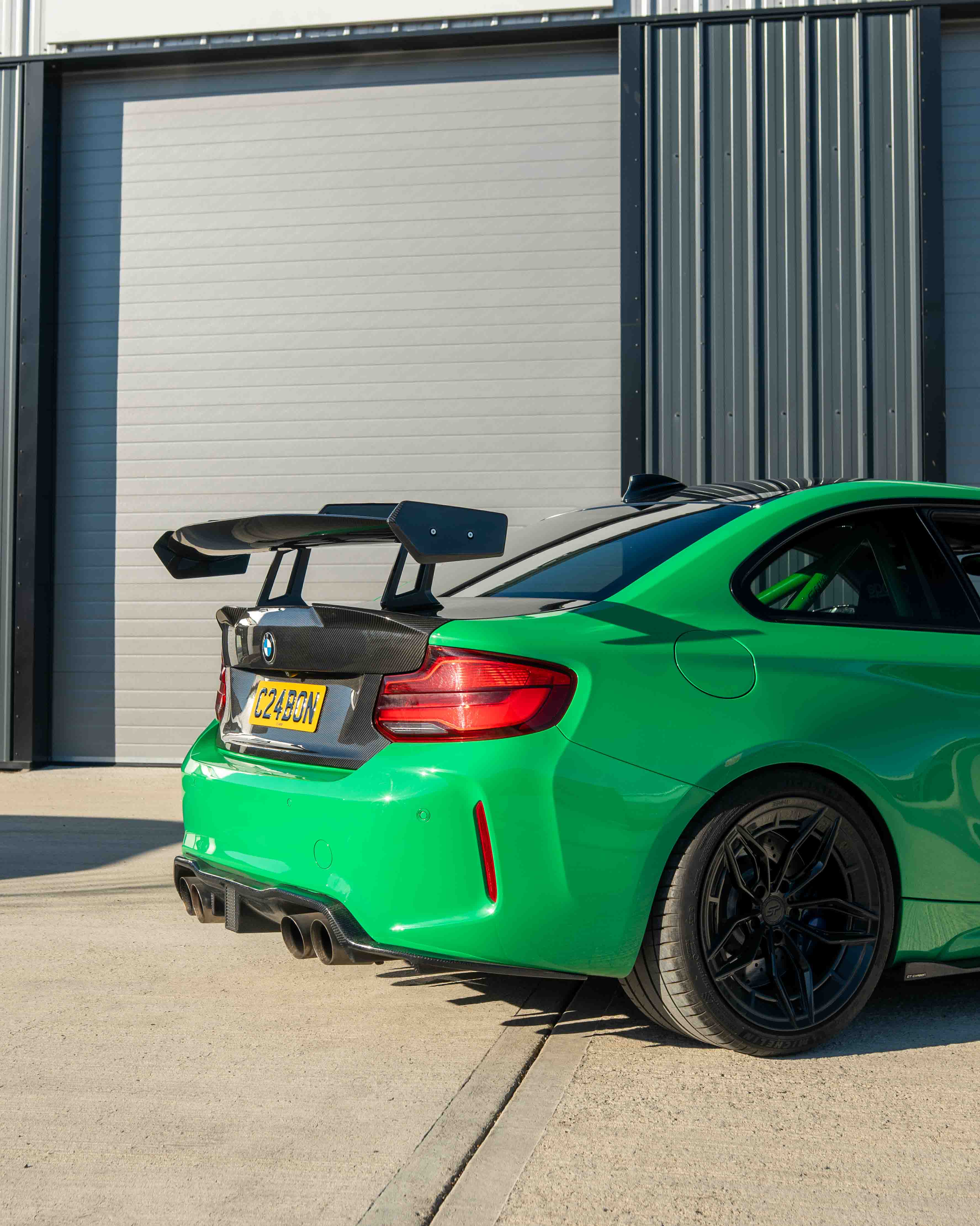 BMW F87 M2/M2C & F22 2 SERIES CARBON FIBRE SWAN NECK WING - V8 - CT DESIGN - Image 10