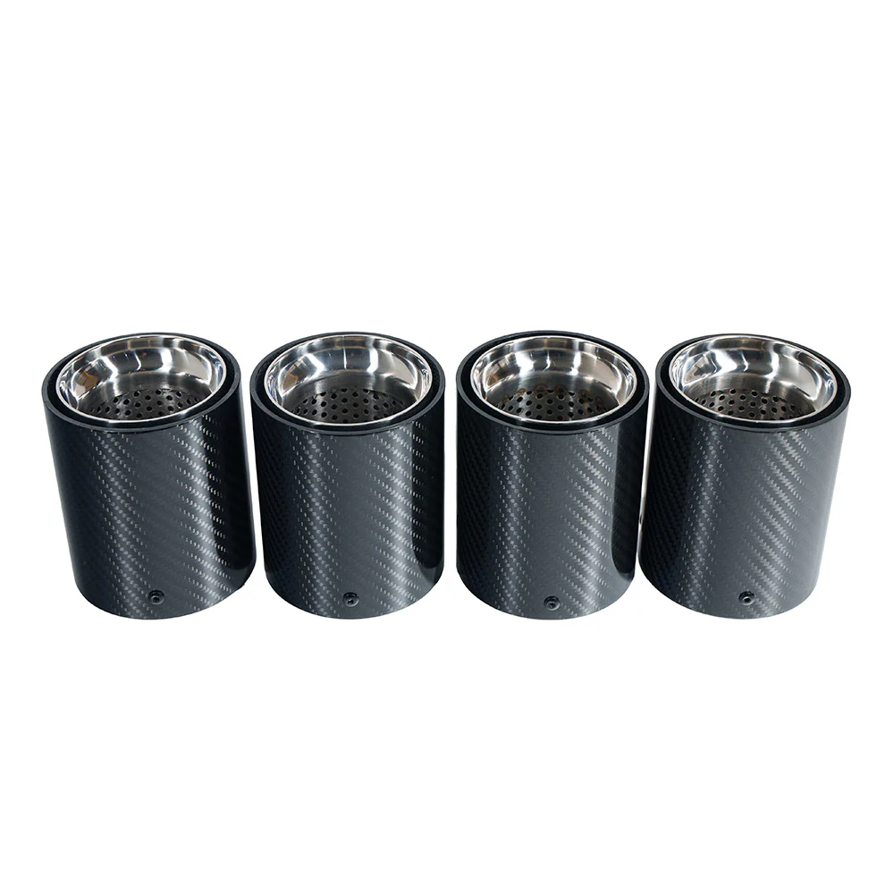 BMW F90/F92 M5/M8 CARBON FIBRE EXHAUST TIPS - CHROME x4 - Image 5
