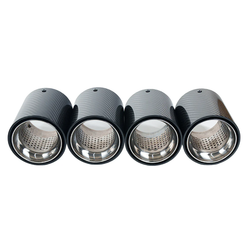 BMW F90/F92 M5/M8 CARBON FIBRE EXHAUST TIPS - CHROME x4 - Image 7