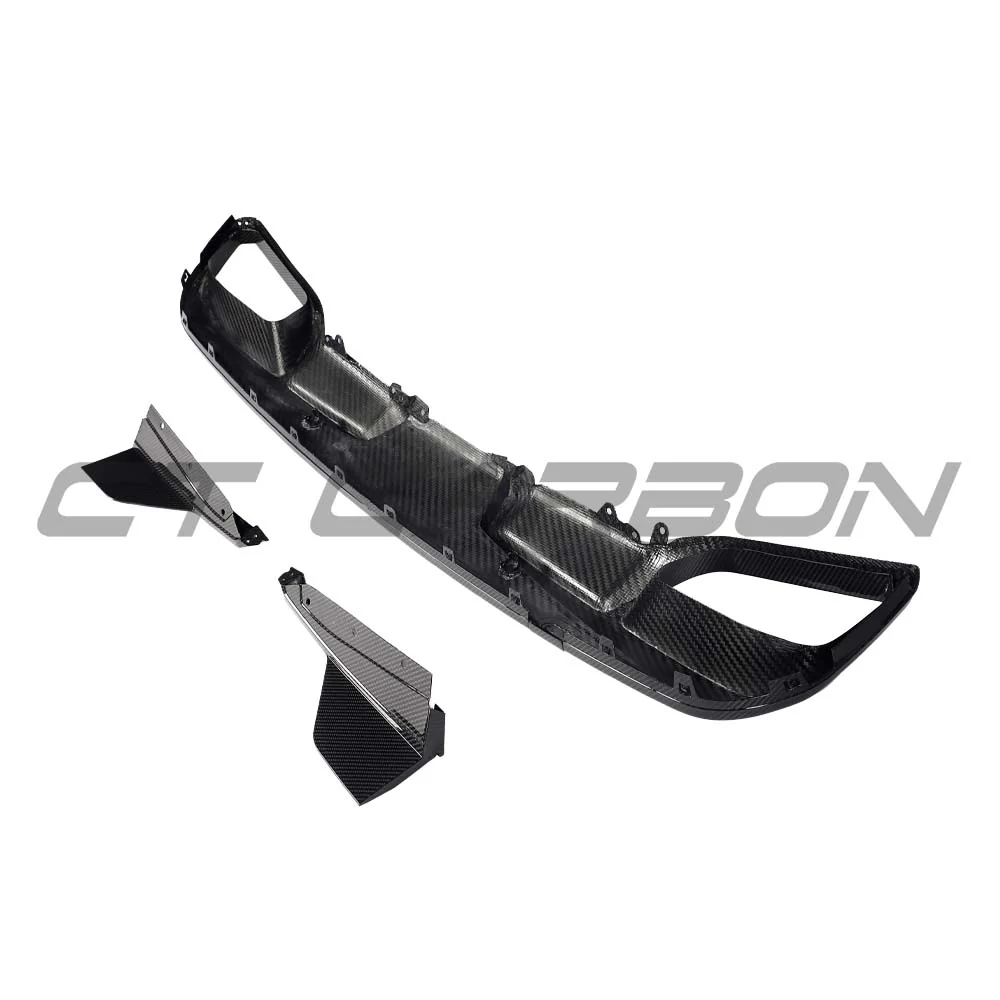 BMW F95 X5M PRE-LCI 2020-2023 CARBON FIBRE DIFFUSER WITH CORNERS - Image 10