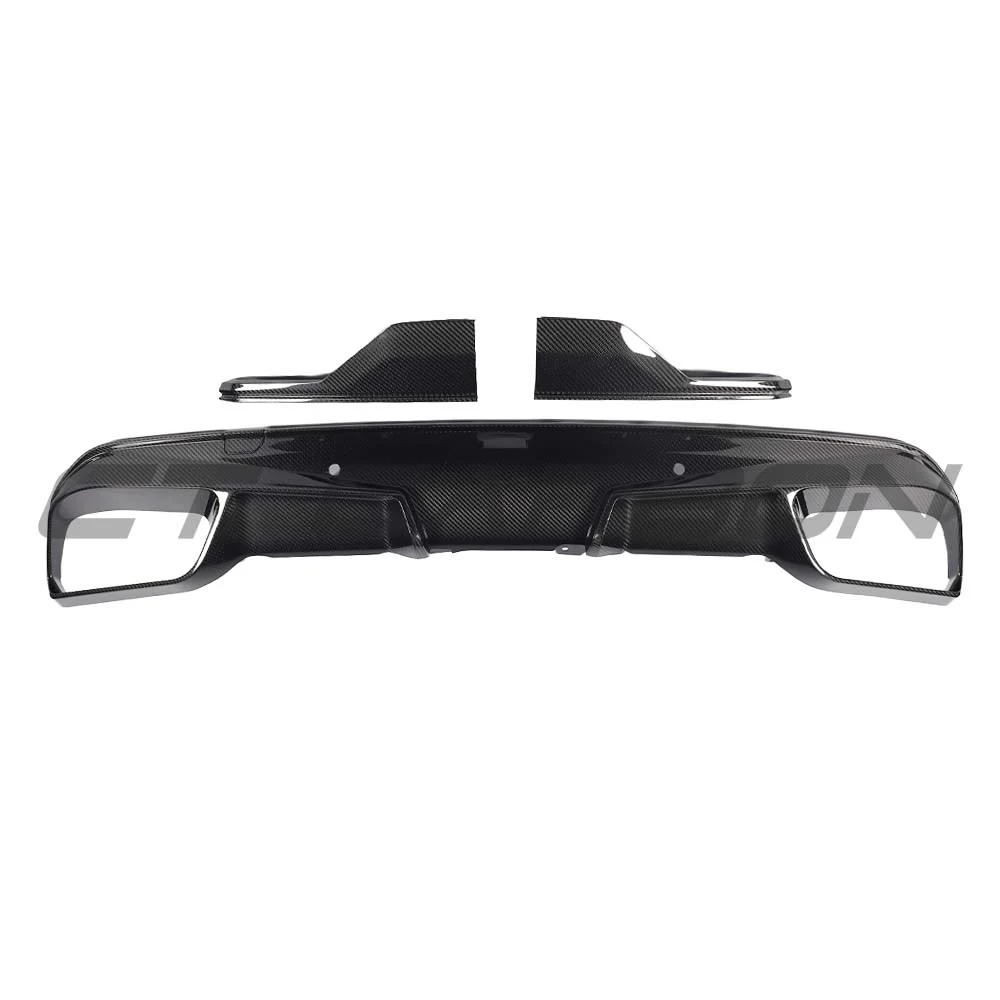 BMW F95 X5M PRE-LCI 2020-2023 CARBON FIBRE DIFFUSER WITH CORNERS - Image 5