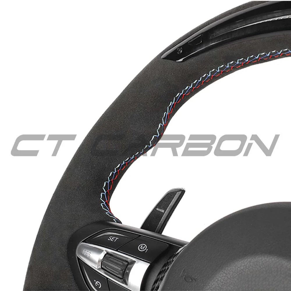 BMW FXX ALCANTARA / LED CUSTOM STEERING WHEEL - Image 8