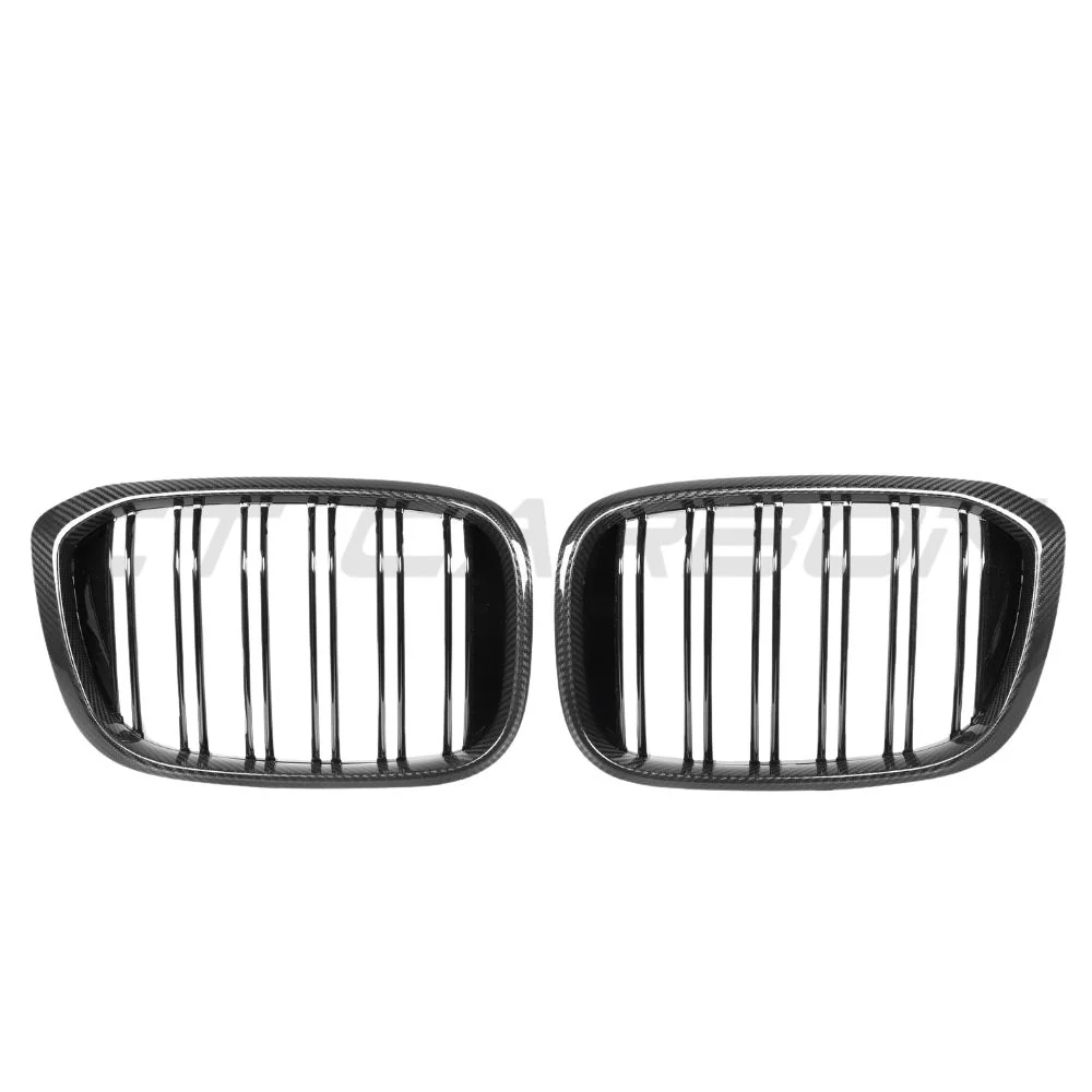 BMW G01 X3 2017-2021 DOUBLE SLAT CARBON FIBRE GRILLES - Image 2