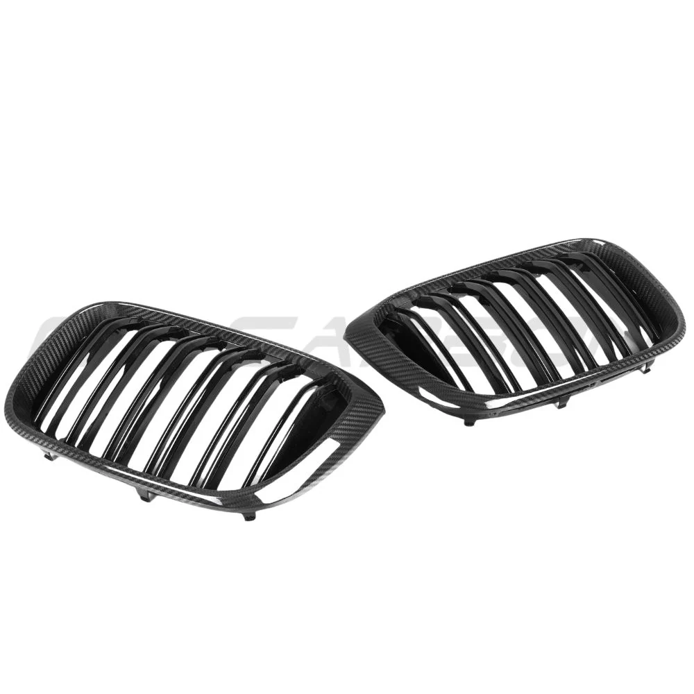 BMW G01 X3 2017-2021 DOUBLE SLAT CARBON FIBRE GRILLES - Image 4