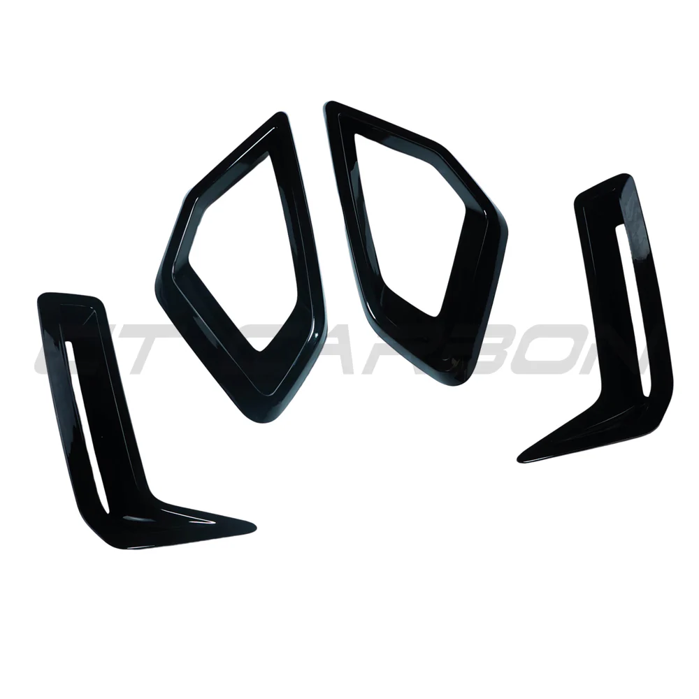 BMW G05 X5 LCI 2024+ GLOSS BLACK FRONT BUMPER TRIM PACK - Image 4
