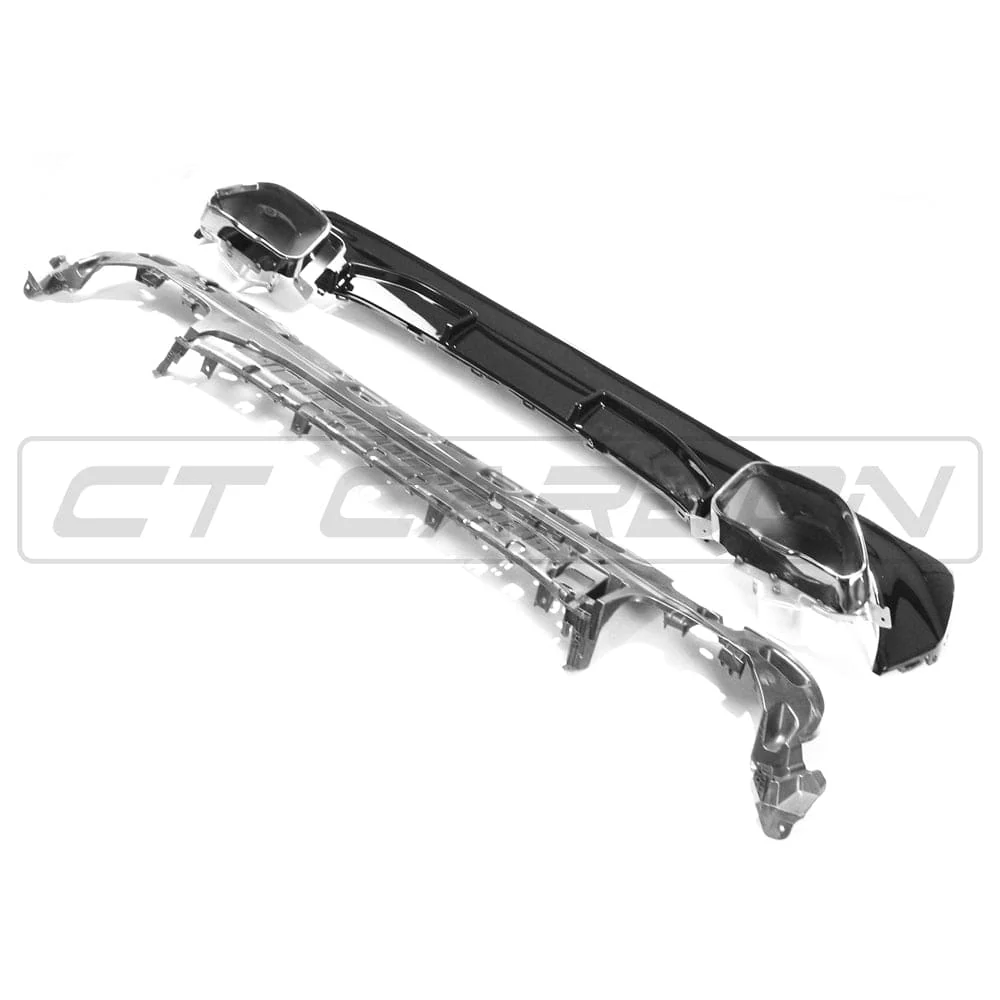 BMW G22/G23 4 SERIES 2020-2024 PRE-LCI GLOSS BLACK DIFFUSER AND TIPS - V1 - Image 8
