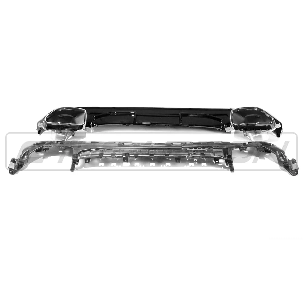 BMW G22/G23 4 SERIES 2020-2024 PRE-LCI GLOSS BLACK DIFFUSER AND TIPS - V1 - Image 9