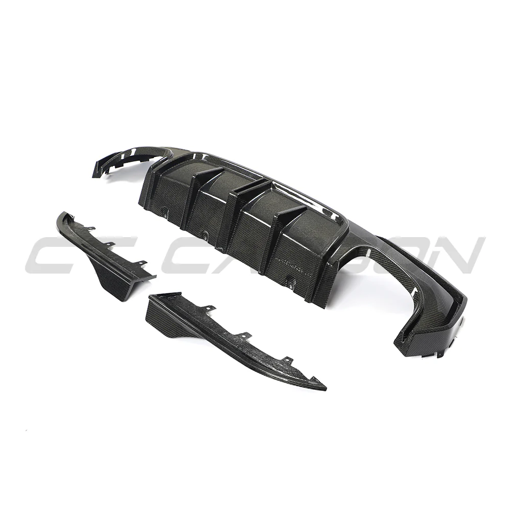 BMW G22/G23 4 SERIES 2020-2024 PRE-LCI QUAD TIP CARBON FIBRE DIFFUSER - V2 - Image 11