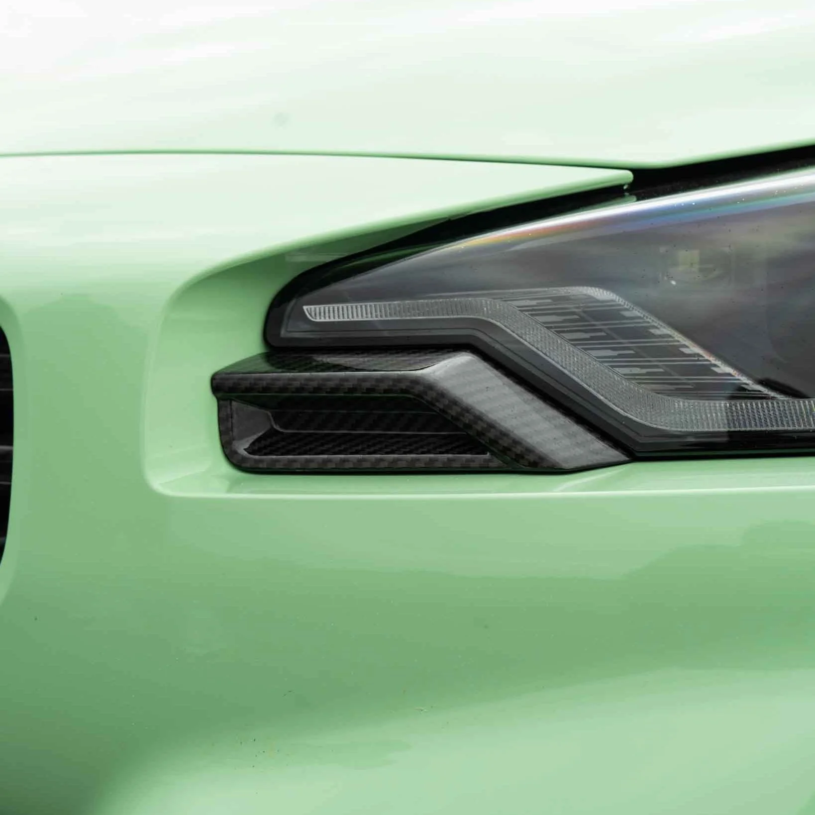BMW G87 M2 CARBON FIBRE FRONT HEAD LIGHT ADD ON - CT DESIGN - Image 11