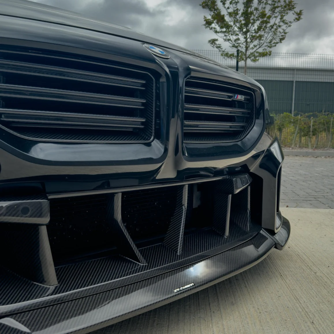 BMW G87 M2 CARBON FIBRE LOWER GRILLE - V1 - CT DESIGN - Image 11