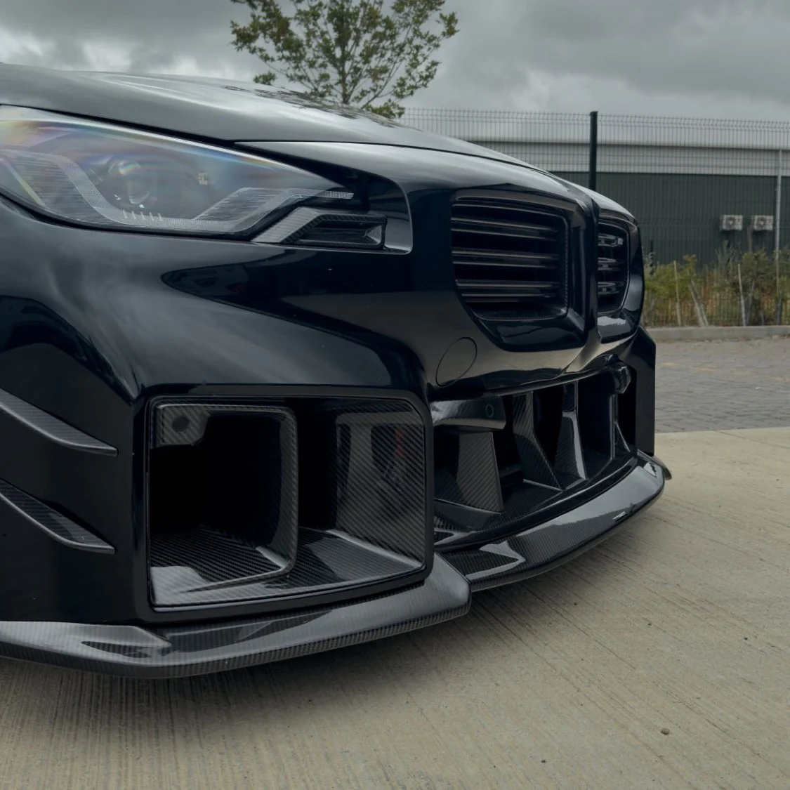 BMW G87 M2 CARBON FIBRE LOWER GRILLE - V1 - CT DESIGN - Image 13
