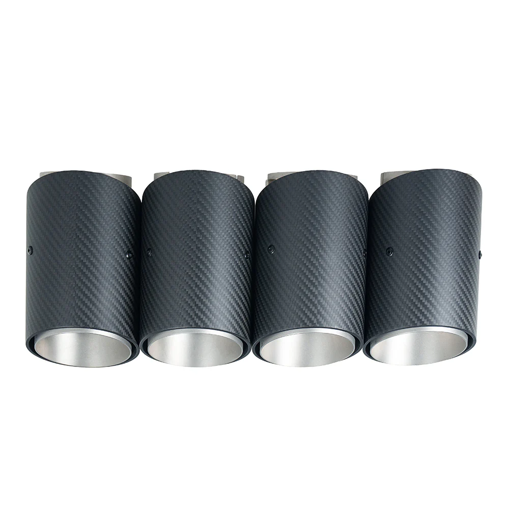 BMW G90 M5 & G99 M5 TOURING 2024+ CARBON FIBRE SLASH CUT EXHAUST TIPS - CHROME - Image 3