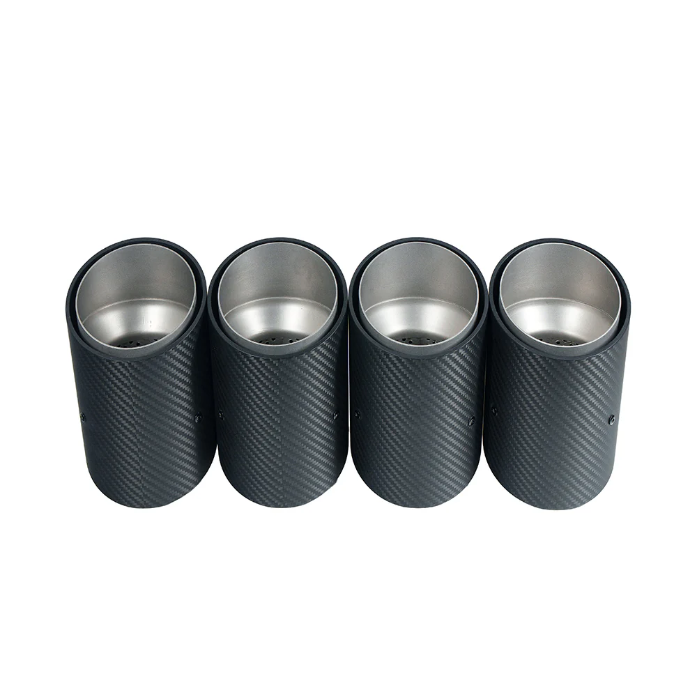 BMW G90 M5 & G99 M5 TOURING 2024+ CARBON FIBRE SLASH CUT EXHAUST TIPS - CHROME - Image 4