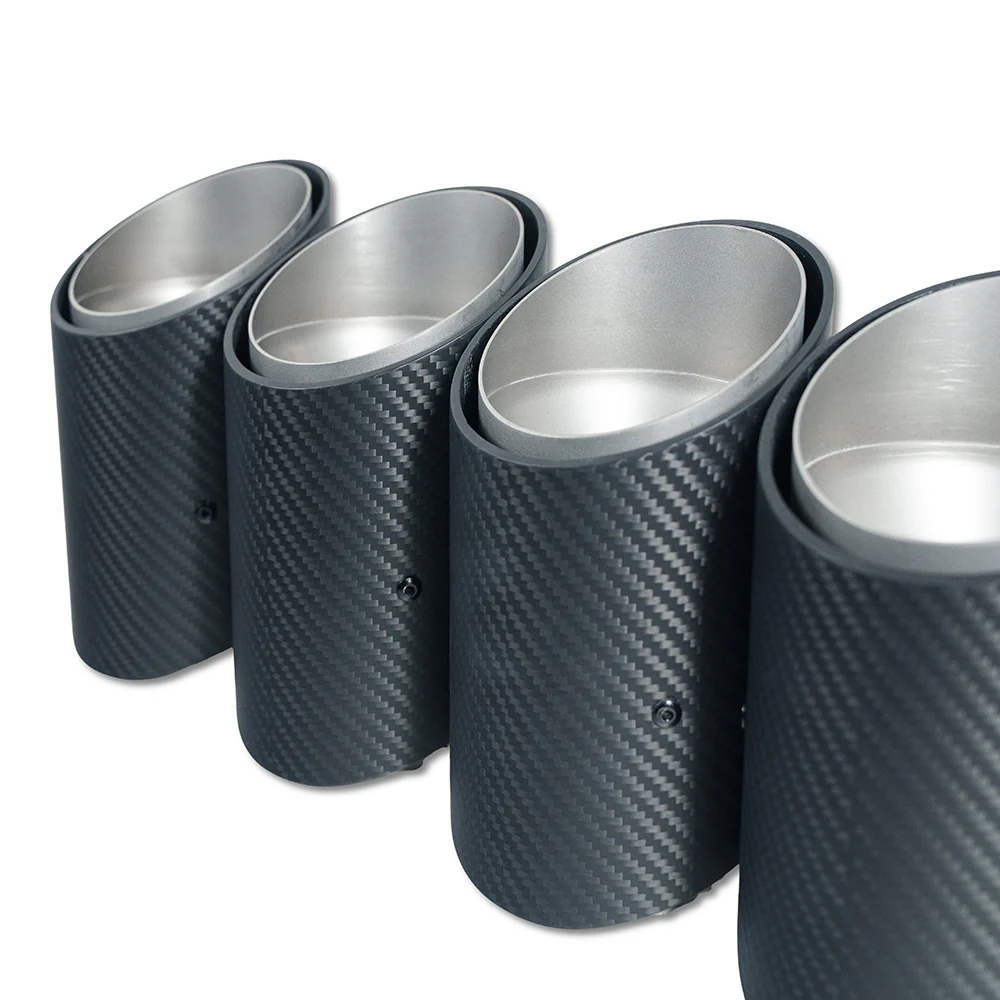 BMW G90 M5 & G99 M5 TOURING 2024+ CARBON FIBRE SLASH CUT EXHAUST TIPS - CHROME - Image 5