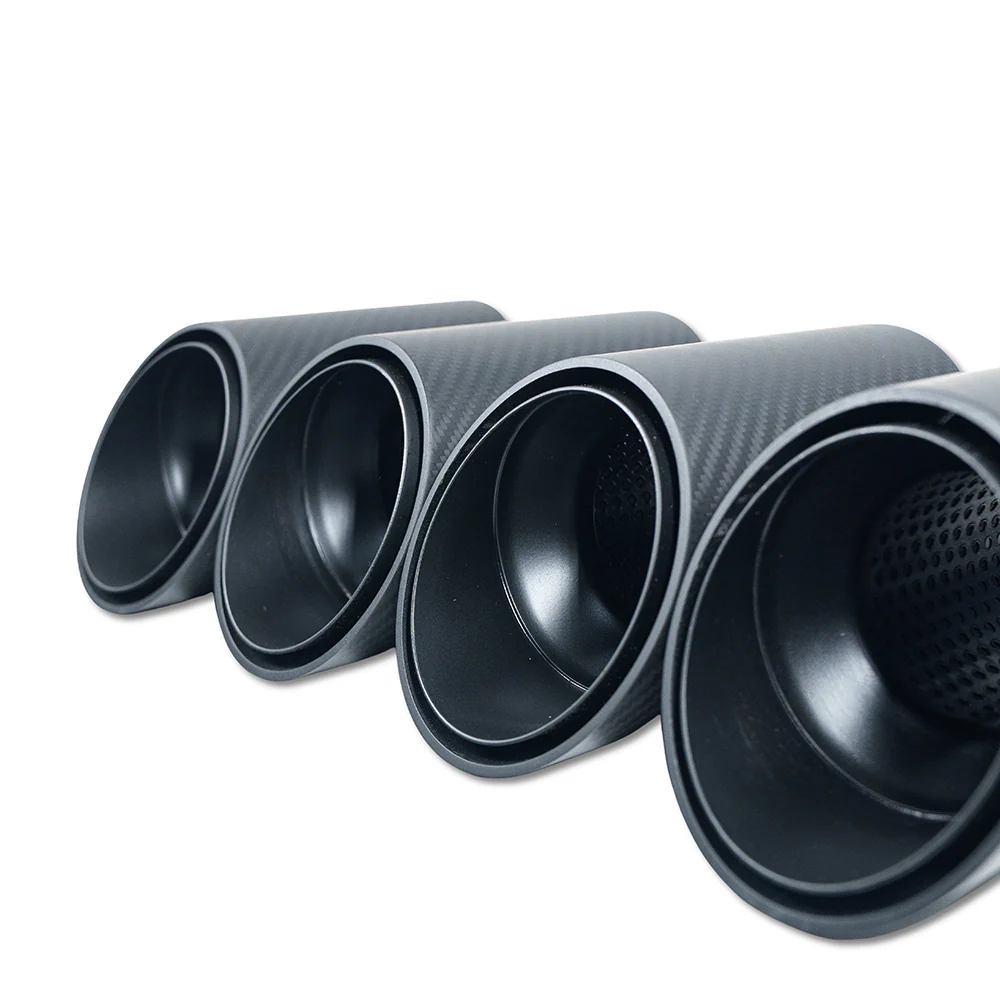 BMW G90 M5 & G99 M5 TOURING 2024+ CARBON FIBRE SLASH CUT EXHAUST TIPS - MATTE BLACK - Image 4