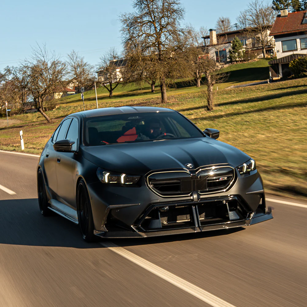 BMW G90 M5 & G99 M5 TOURING 2024+ CARBON FIBRE SPLITTER - V1 - CT DESIGN - Image 5