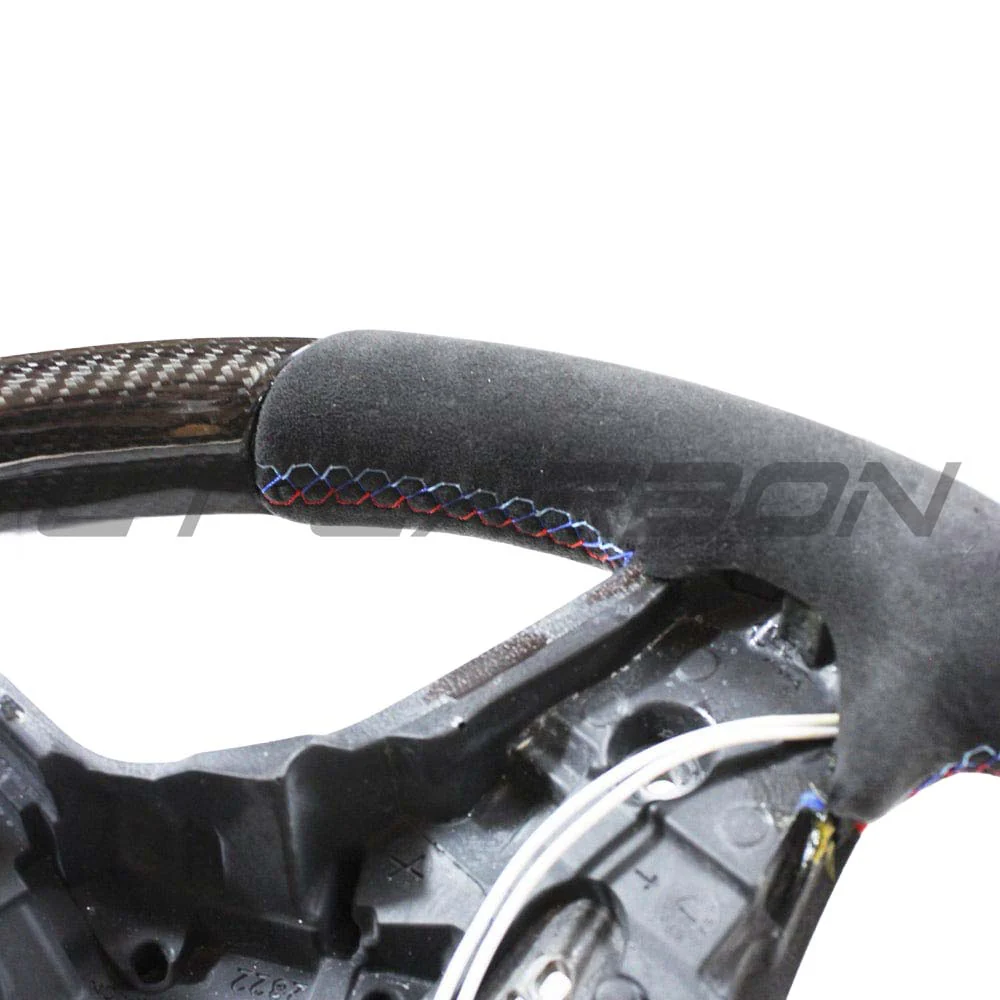 BMW Gxx M2,M3,M4 1,2,3,4 SERIES CARBON FIBRE / ALCANTARA LED STEERING WHEEL - Image 4