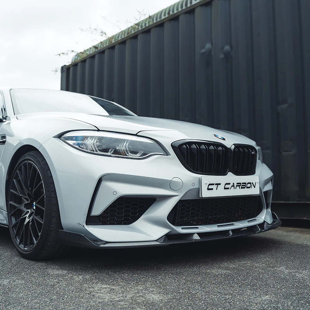 BMW M2C F87 2016-2021 CARBON FIBRE SPLITTER - V2 - Image 3
