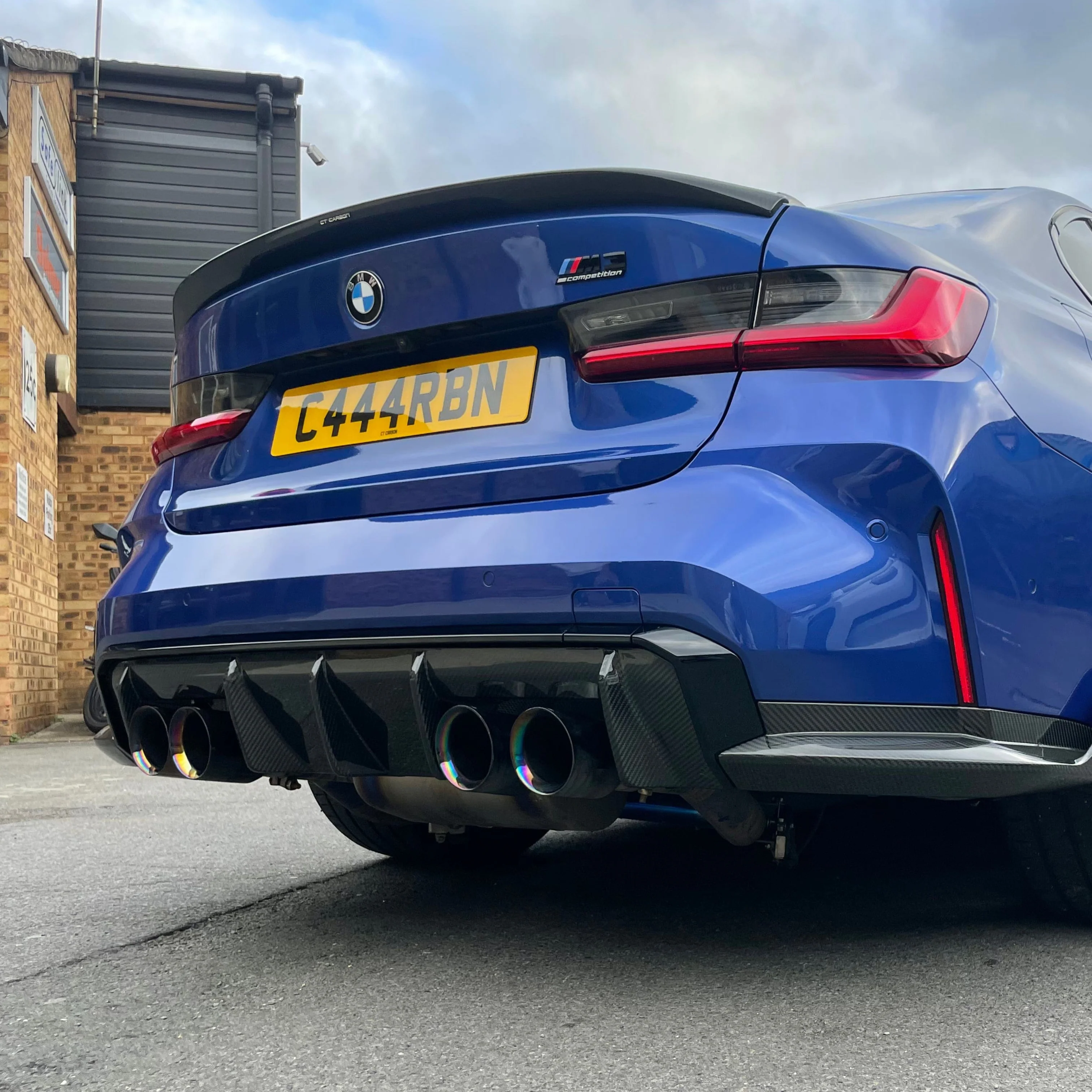 BMW M3/3 SERIES G80/G20 2018+ CARBON FIBRE SPOILER - V4 - Image 2