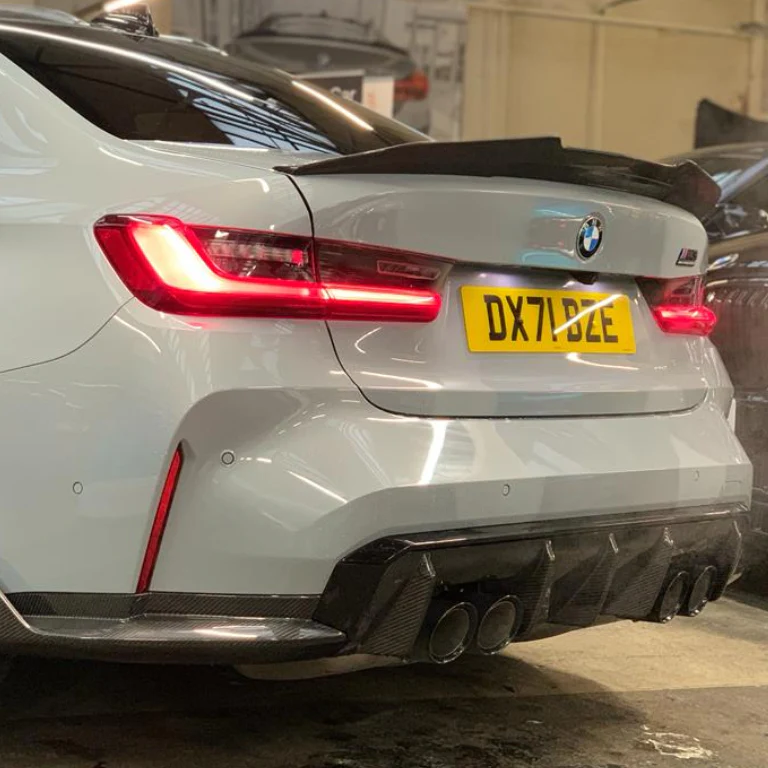 BMW M3/3 SERIES G80/G20 2018+ CARBON FIBRE SPOILER - V6 - Image 2