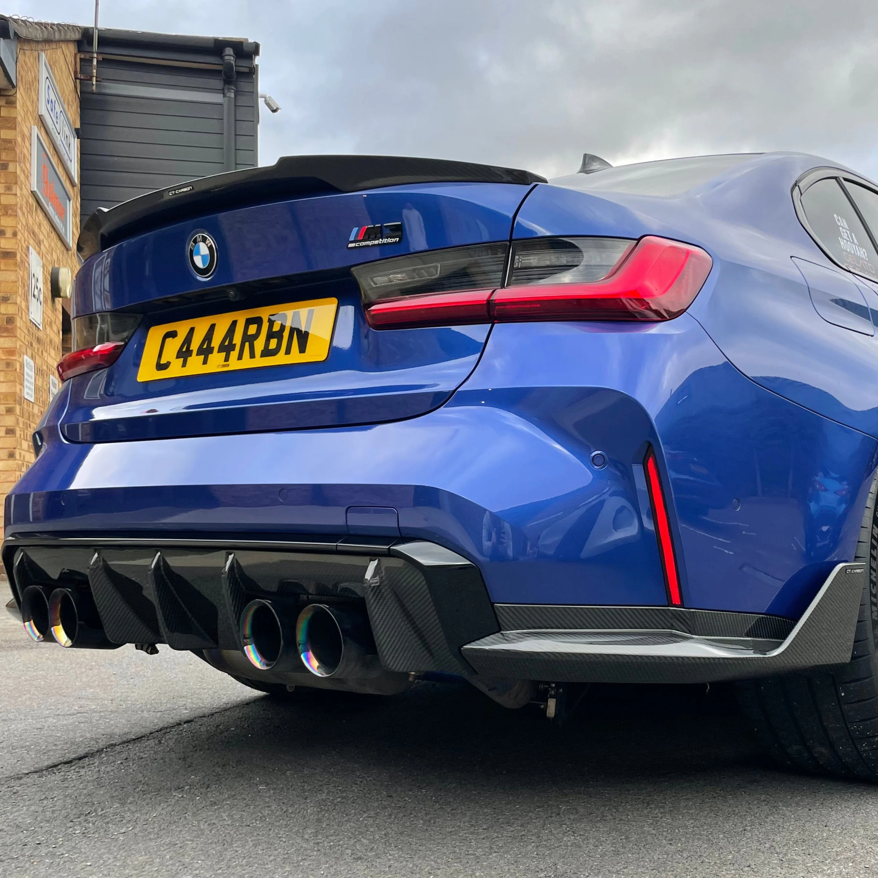 BMW M3/3 SERIES G80/G20 2018+ CARBON FIBRE SPOILER - V8 - Image 3