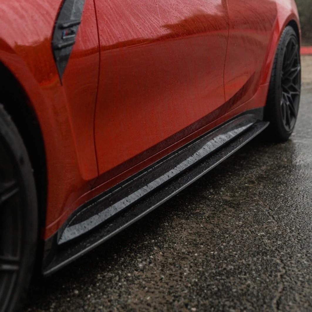 BMW M3 G80/G81 CARBON FIBRE SIDE SKIRT REPLACEMENT - V4 - CT DESIGN - Image 2