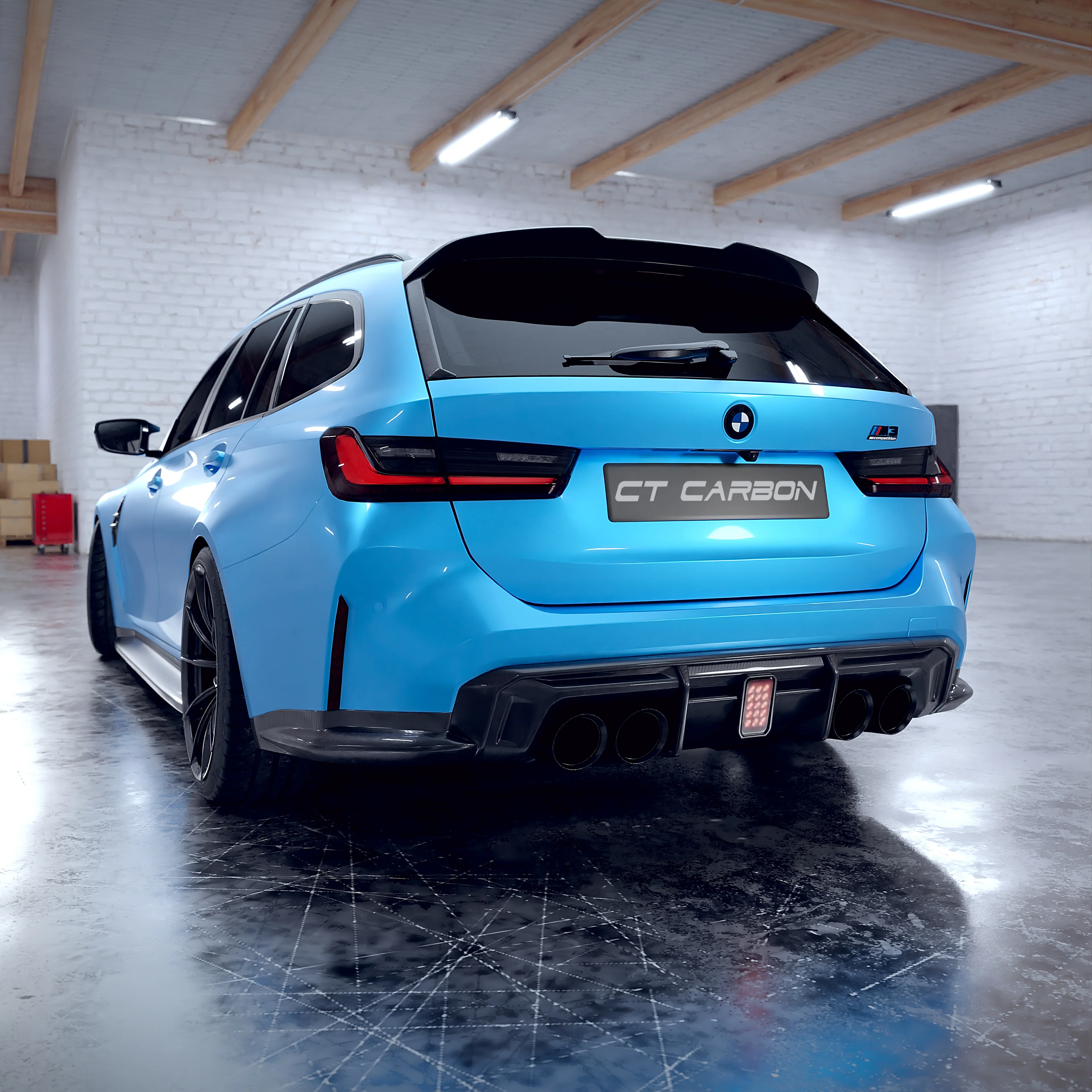 BMW M3 G81/G21 3 SERIES CARBON FIBRE SPOILER - V2 - CT DESIGN - Image 9