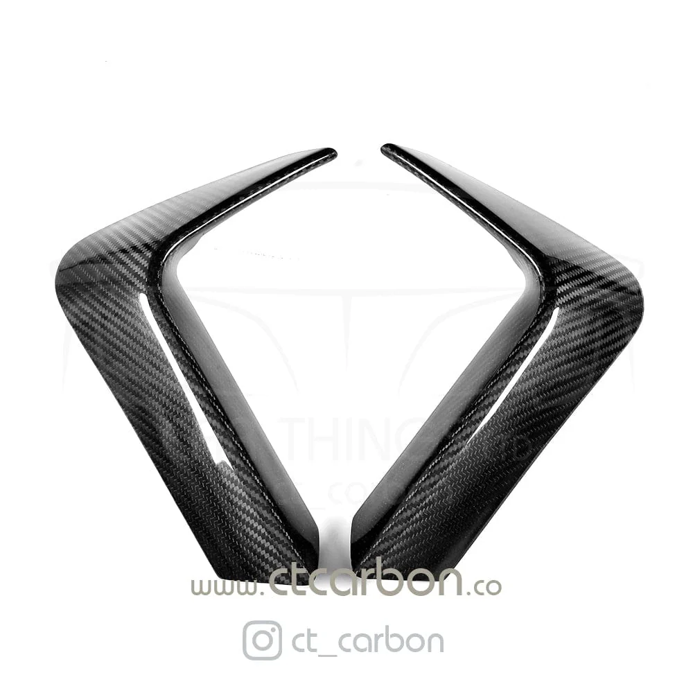 BMW M3 & M4 F80 F82 F83 REAR CARBON FIBRE BUMPER CANARDS - Image 6
