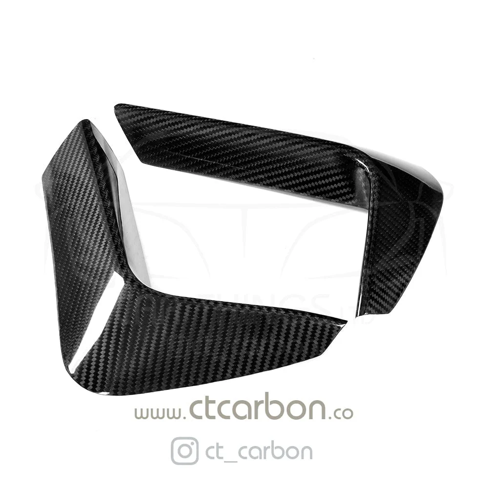 BMW M3 & M4 F80 F82 F83 REAR CARBON FIBRE BUMPER CANARDS - Image 7